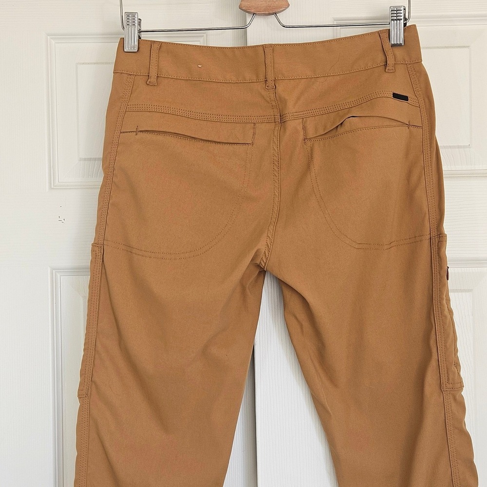 Prana Halle Jogger Pants Womens 4 Dark Ochre Tan Cargo Hiking Climbing - Picture 5 of 8